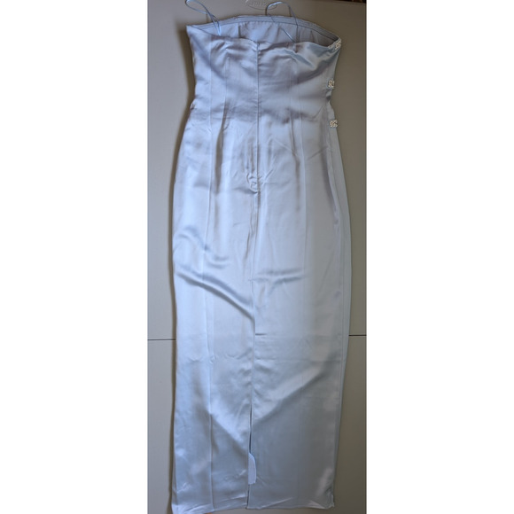 NWD Reformation Araminta Faux Pearl Maxi Dress Gown Size 6 mineral #4A501 - Picture 5 of 15